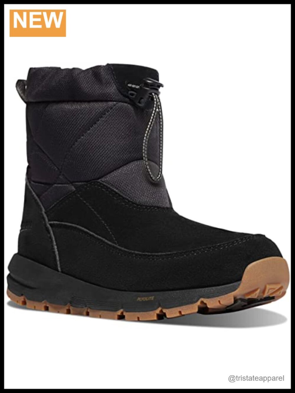 Women's Waterproof Suede Hiking Boots Vibram Arctic Grip 400G Insulation
